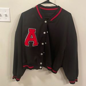 Very lightweight letterman jacket